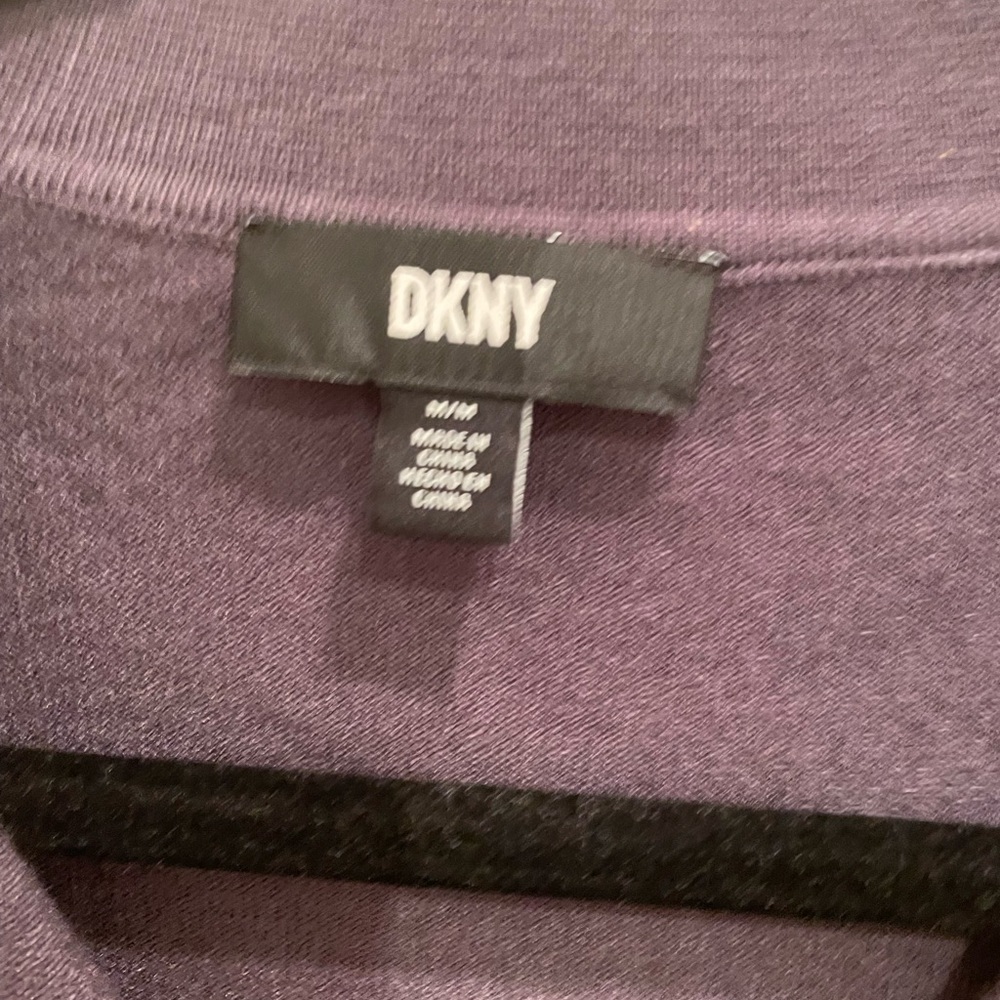 NWT DKNY Ladies Sleeveless Collared Sweater Grey Size M - Picture 7 of 10